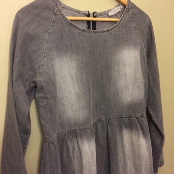 Nana Italian Heart Gray Denim Dress - Picture 2 of 6